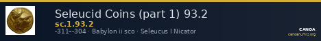 Seleucid Coins (part 1) 93.2 — CANOA