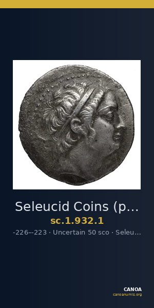 Seleucid Coins (part 1) 932.1 — CANOA