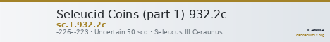 Seleucid Coins (part 1) 932.2c — CANOA