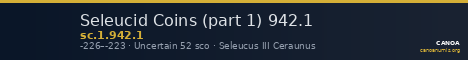 Seleucid Coins (part 1) 942.1 — CANOA