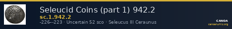 Seleucid Coins (part 1) 942.2 — CANOA