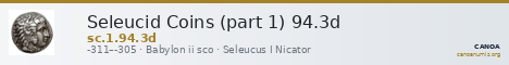 Seleucid Coins (part 1) 94.3d — CANOA