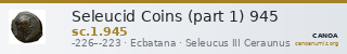 Seleucid Coins (part 1) 945 — CANOA