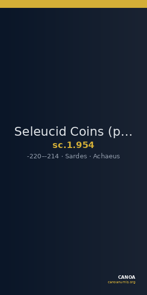 Seleucid Coins (part 1) 954 — CANOA