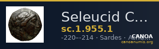Seleucid Coins (part 1) 955.1 — CANOA