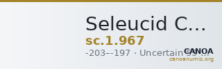 Seleucid Coins (part 1) 967 — CANOA