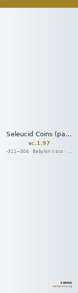 Seleucid Coins (part 1) 97 — CANOA