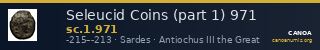 Seleucid Coins (part 1) 971 — CANOA
