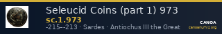 Seleucid Coins (part 1) 973 — CANOA