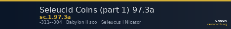 Seleucid Coins (part 1) 97.3a — CANOA