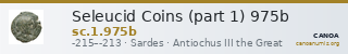 Seleucid Coins (part 1) 975b — CANOA