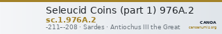 Seleucid Coins (part 1) 976A.2 — CANOA