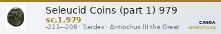 Seleucid Coins (part 1) 979 — CANOA