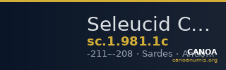 Seleucid Coins (part 1) 981.1c — CANOA