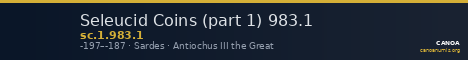Seleucid Coins (part 1) 983.1 — CANOA