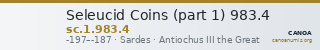 Seleucid Coins (part 1) 983.4 — CANOA