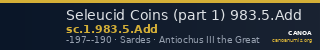 Seleucid Coins (part 1) 983.5.Add — CANOA