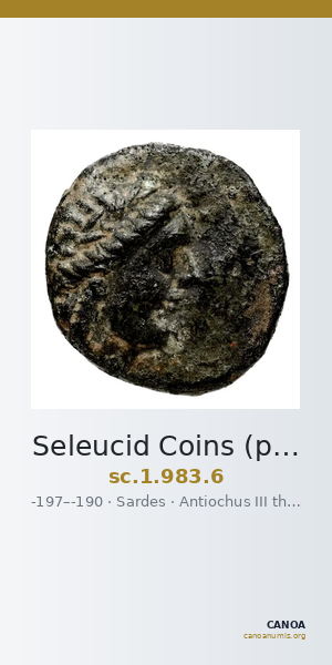 Seleucid Coins (part 1) 983.6 — CANOA