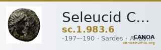 Seleucid Coins (part 1) 983.6 — CANOA