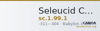 Seleucid Coins (part 1) 99.1 — CANOA