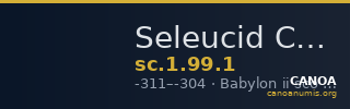 Seleucid Coins (part 1) 99.1 — CANOA