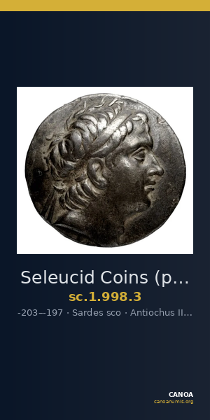 Seleucid Coins (part 1) 998.3 — CANOA