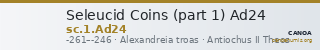 Seleucid Coins (part 1) Ad24 — CANOA