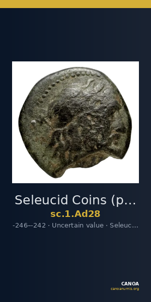 Seleucid Coins (part 1) Ad28 — CANOA