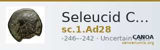 Seleucid Coins (part 1) Ad28 — CANOA