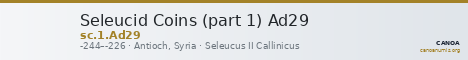 Seleucid Coins (part 1) Ad29 — CANOA