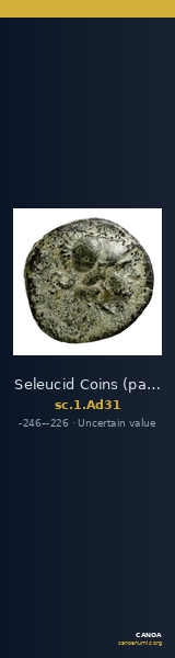 Seleucid Coins (part 1) Ad31 — CANOA