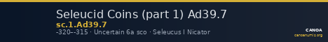 Seleucid Coins (part 1) Ad39.7 — CANOA