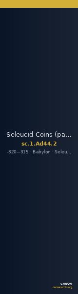 Seleucid Coins (part 1) Ad44.2 — CANOA