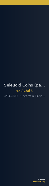 Seleucid Coins (part 1) Ad5 — CANOA