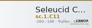 Seleucid Coins (part 1) C11 — CANOA