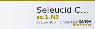 Seleucid Coins (part 1) N3 — CANOA
