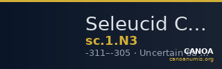 Seleucid Coins (part 1) N3 — CANOA