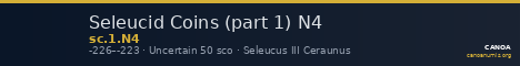 Seleucid Coins (part 1) N4 — CANOA