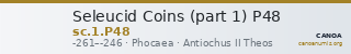 Seleucid Coins (part 1) P48 — CANOA