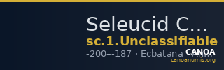 Seleucid Coins (part 1) Unclassifiable — CANOA