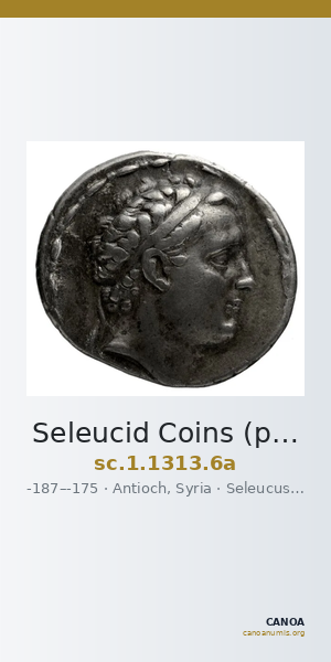 Seleucid Coins (part 2) 1313.6a — CANOA