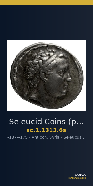 Seleucid Coins (part 2) 1313.6a — CANOA