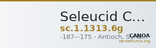 Seleucid Coins (part 2) 1313.6g — CANOA