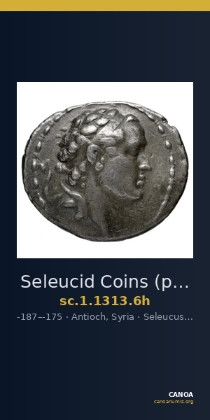 Seleucid Coins (part 2) 1313.6h — CANOA