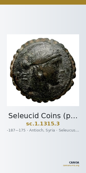Seleucid Coins (part 2) 1315.3 — CANOA