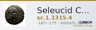 Seleucid Coins (part 2) 1315.4 — CANOA