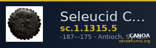 Seleucid Coins (part 2) 1315.5 — CANOA