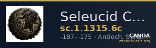 Seleucid Coins (part 2) 1315.6c — CANOA