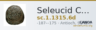 Seleucid Coins (part 2) 1315.6d — CANOA