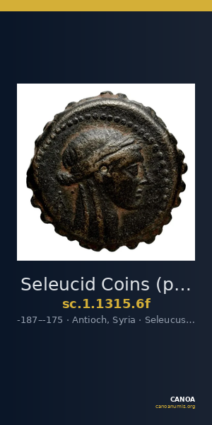 Seleucid Coins (part 2) 1315.6f — CANOA
